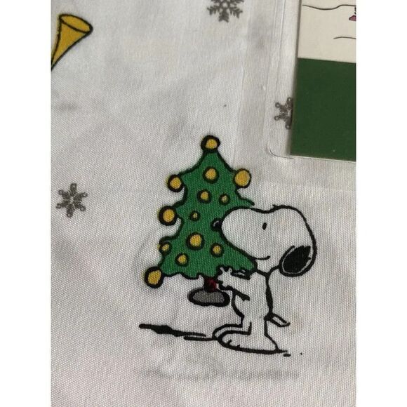 Peanuts Snoopy Charlie Brown Holiday Christmas Queen Size Soft Sheet Set NEW - Picture 6 of 15